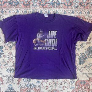 Vintage Y2K Baltimore Ravens Joe Flacco JOE COOL T-Shirt - size XXL BOXY